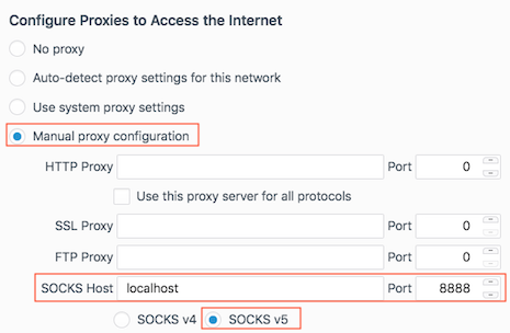 ssh proxy with firefox