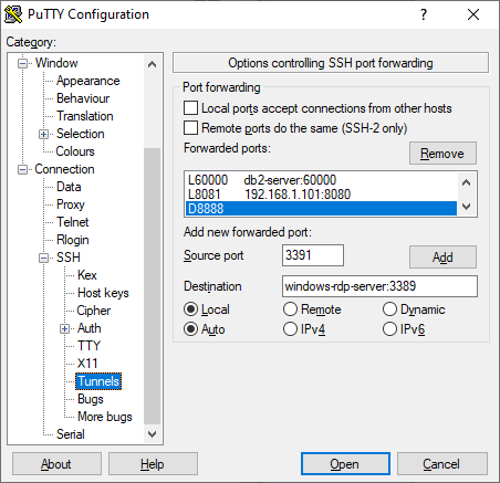 ssh tunnel proxy android