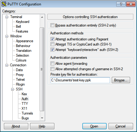 putty ssh keygen